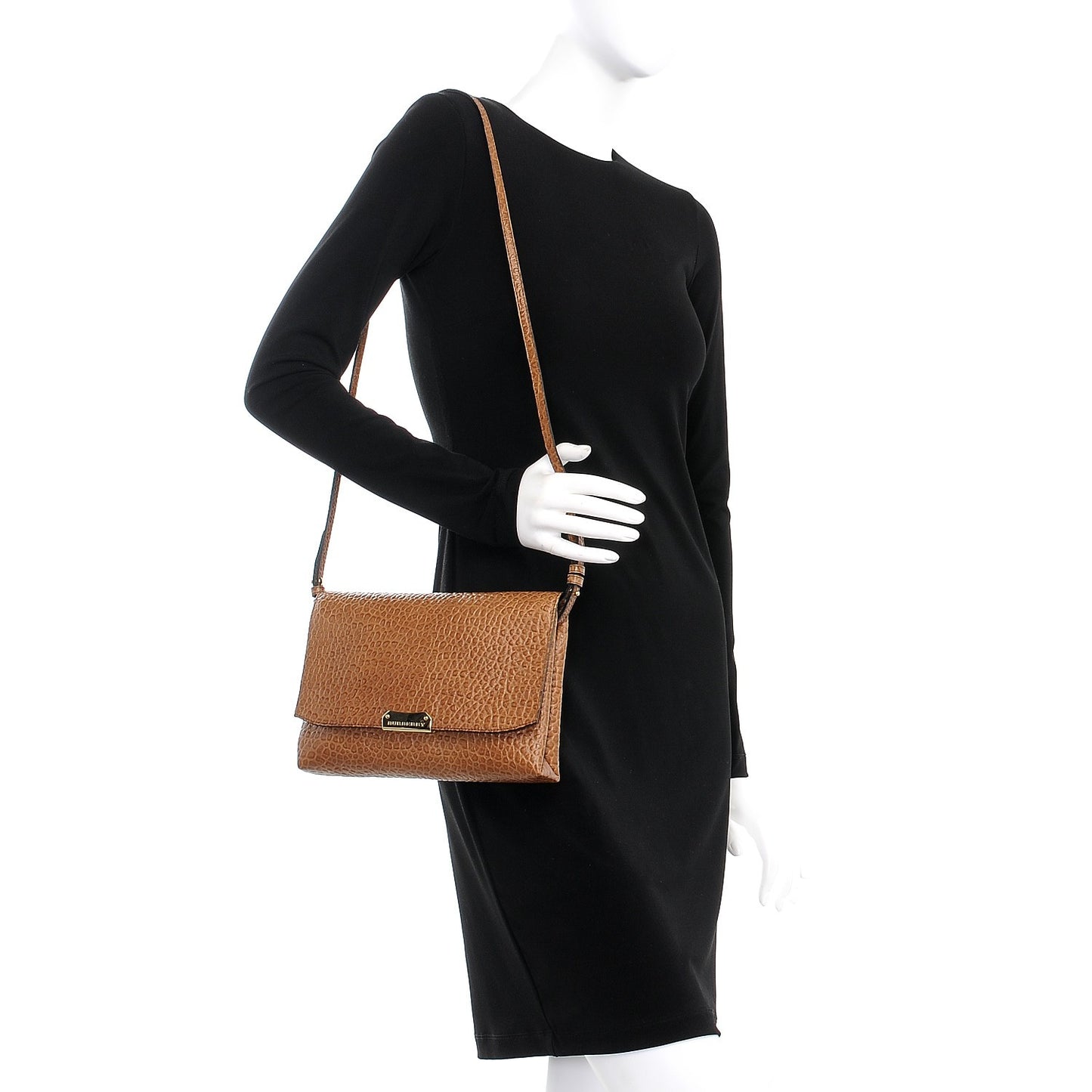 Signature Grain Vintage Finish Langley Crossbody Camel