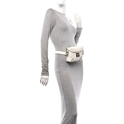 MCM Calfskin Ottomar Monogram Soft Berlin Belt Bag White 2 of 18