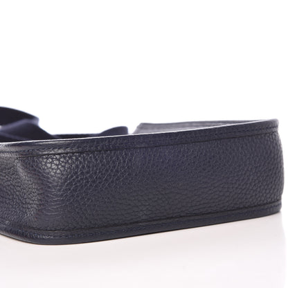 Hermes Taurillon Clemence Amazone Evelyne TPM Bleu Nuit Bleu Indigo 8 of 9