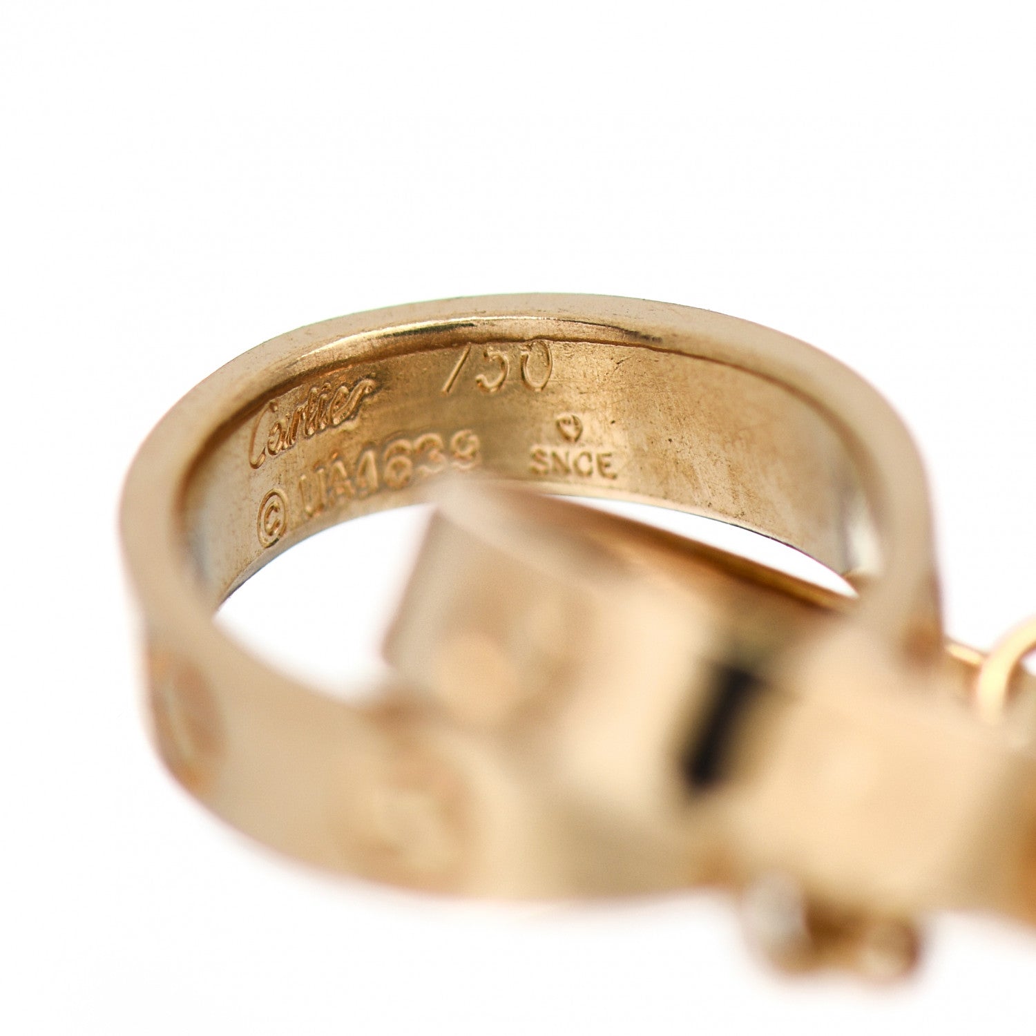 Cartier 18K Yellow Gold Interlocking LOVE Bracelet 4 of 5
