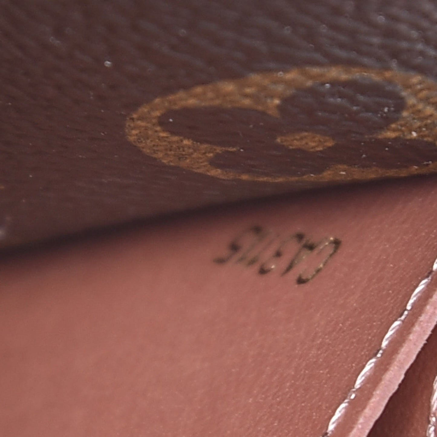 Monogram Emilie Wallet Rose Nacre