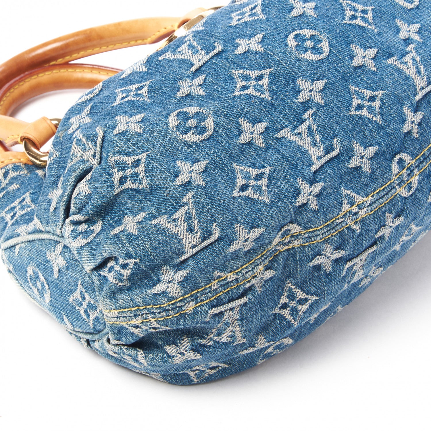 Louis Vuitton Monogram Denim Pleaty Blue 6 of 8