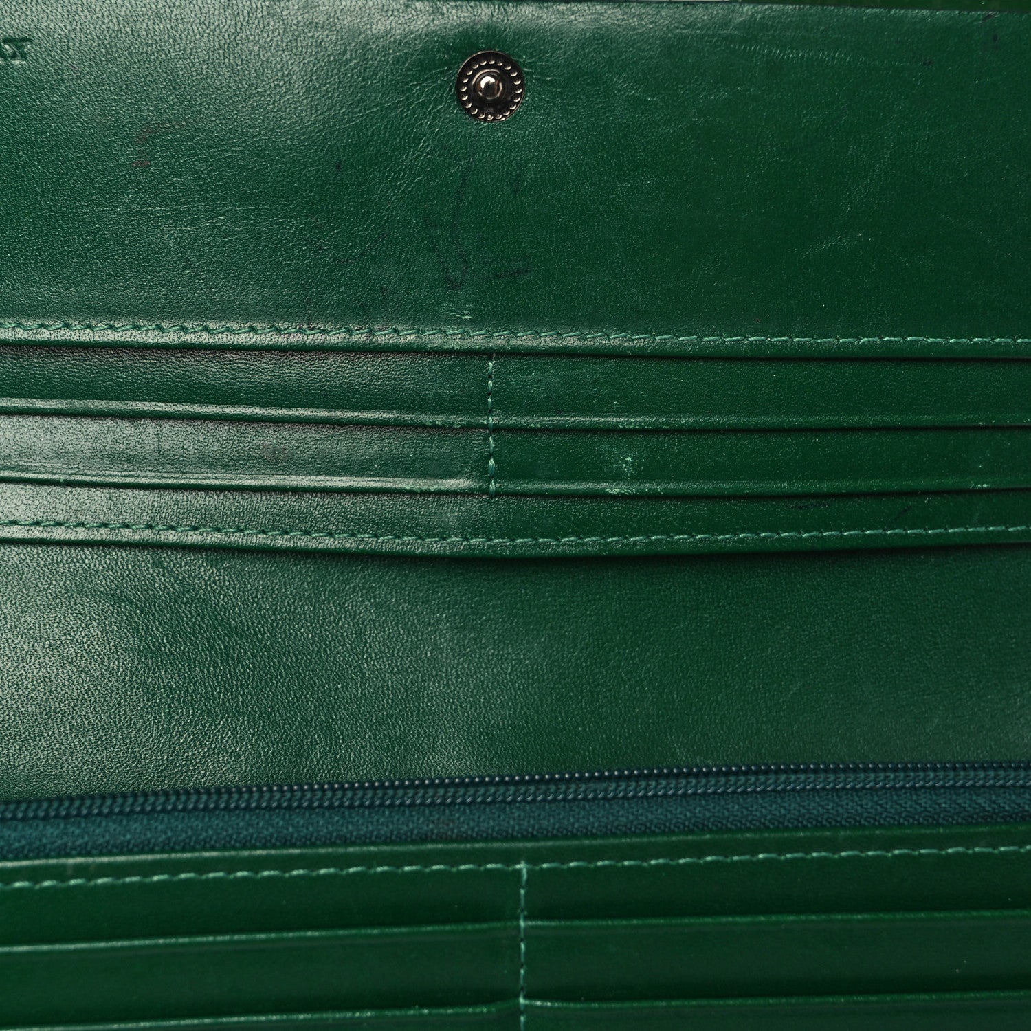 Burberry Patent Nova Check Wallet Green 7 of 9