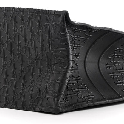 Christian Dior Oblique Calfskin Embossed Large Book Tote Black 10 of 17