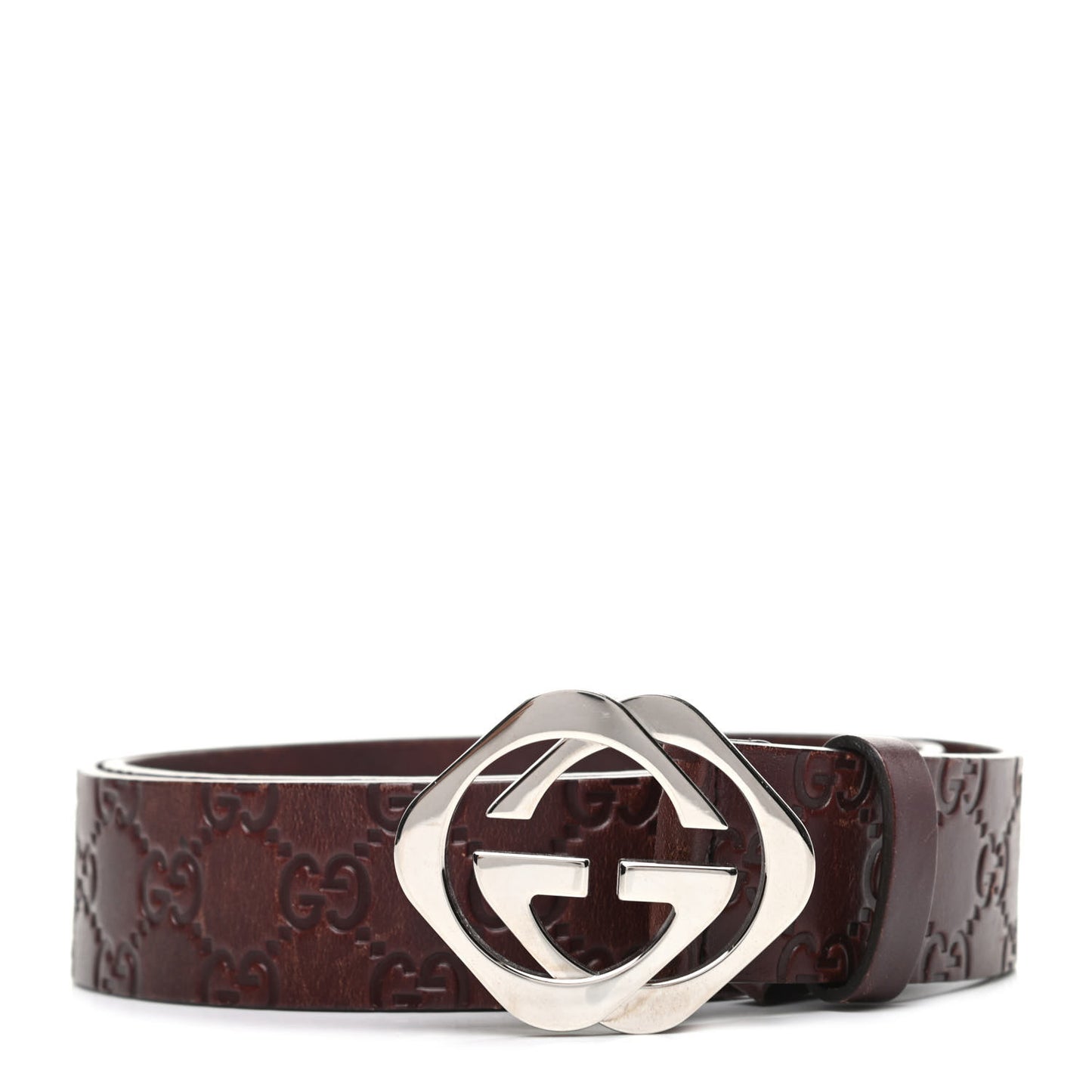 Guccissima Square G Belt 90 36 Brown