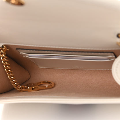 Gucci Textured Calfskin Web Mini Rajah Slim Flap Shoulder Bag Mystic White 5 of 12