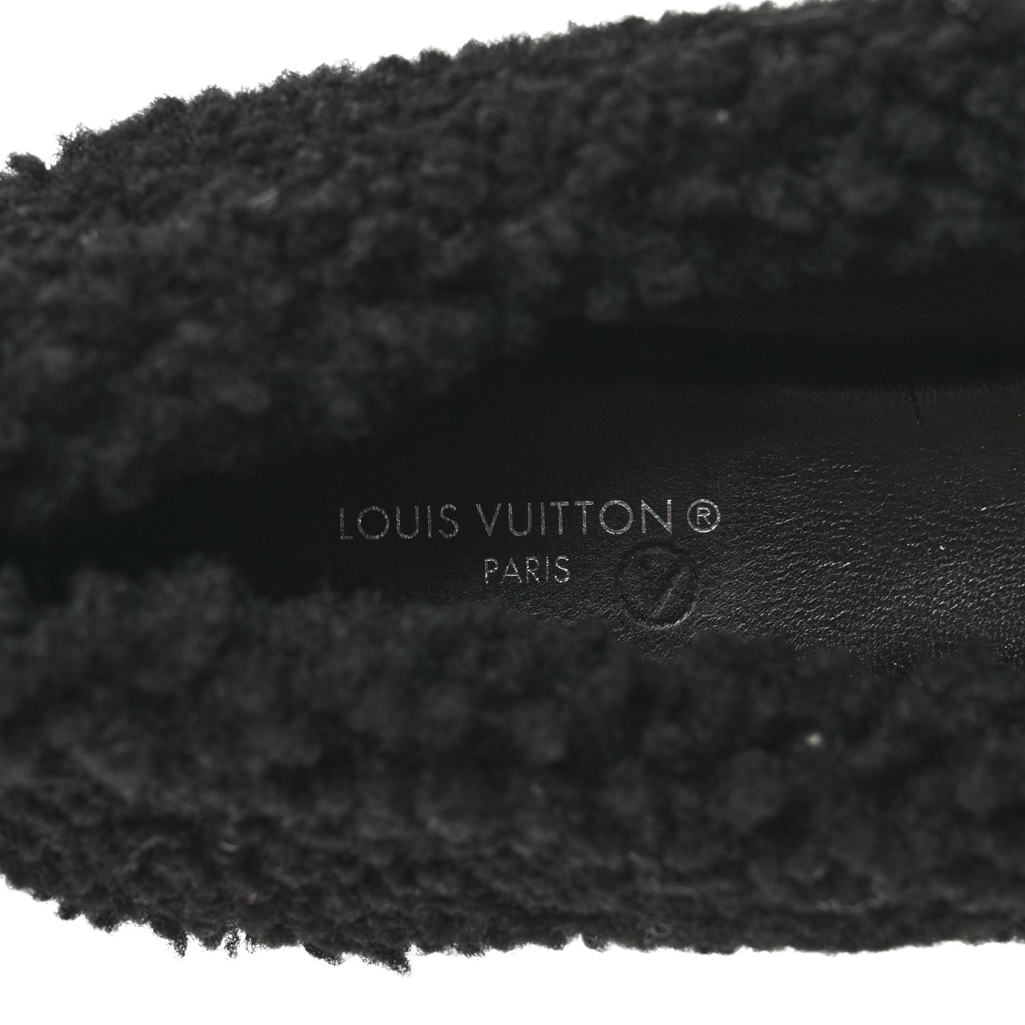 Shearling Popi Ballerina Flats 40 Black