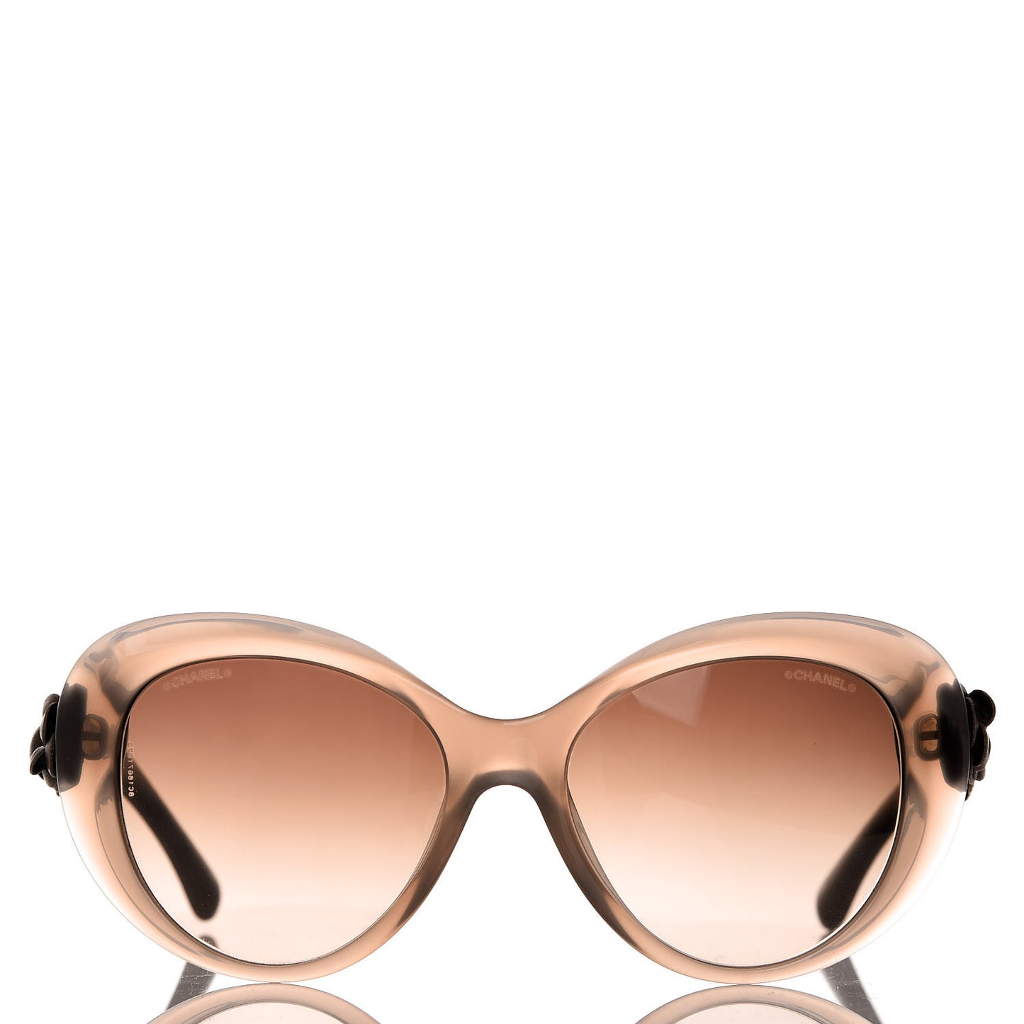 Lambskin Camellia CC Sunglasses 5318-Q Brown