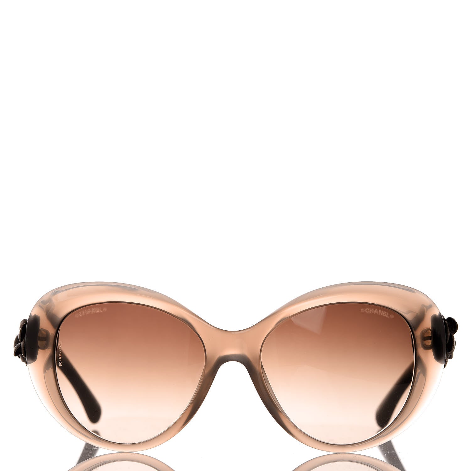 Chanel Lambskin Camellia CC Sunglasses 5318-Q Brown 2 of 9