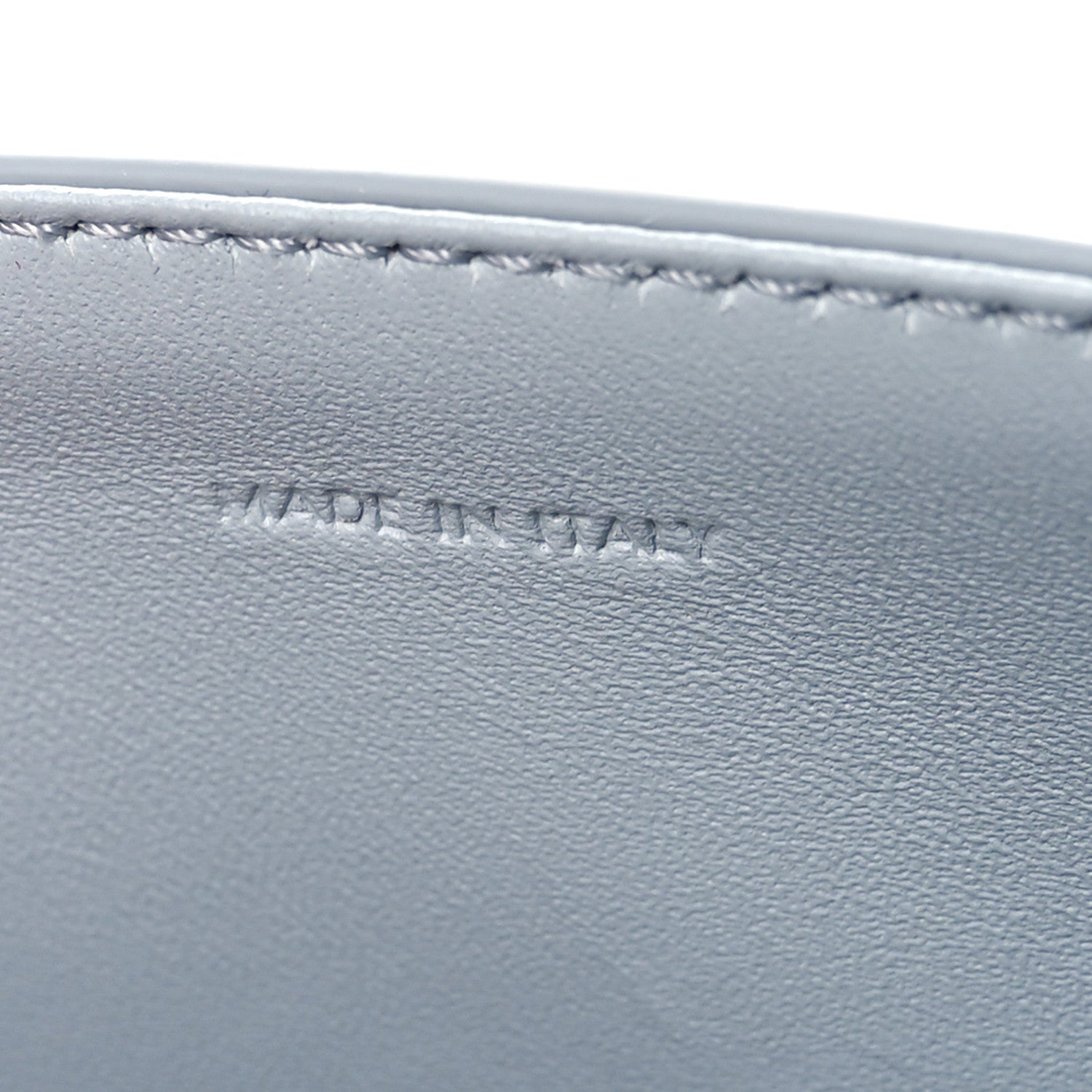 Celine Shiny Calfskin Teen Triomphe Pearl Blue 6 of 10