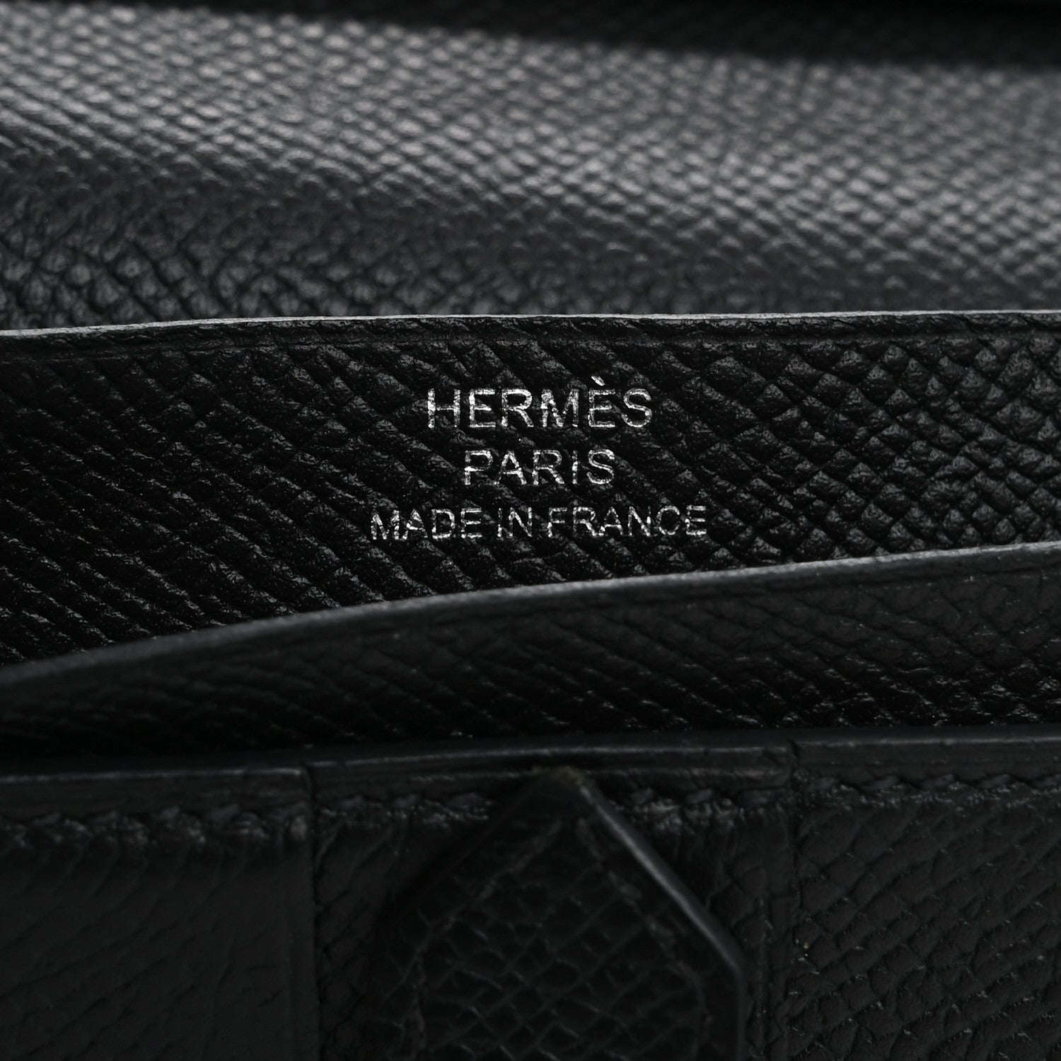 Hermes Epsom Bearn Gusset Wallet Black 6 of 15
