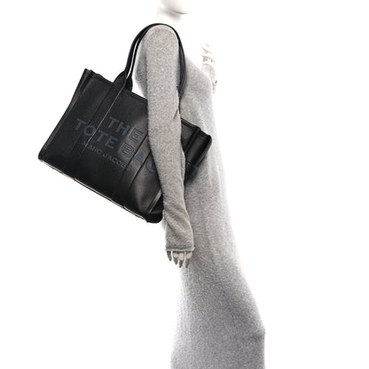 Marc Jacobs Grained Calfskin Large The Tote Bag Black 2 of 9