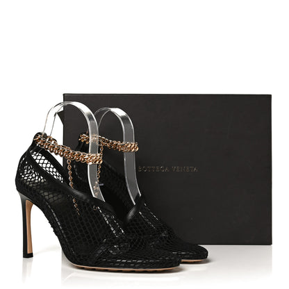 Bottega Veneta Mesh Nappa Chunky Chain Sandals 37 Black 11 of 11