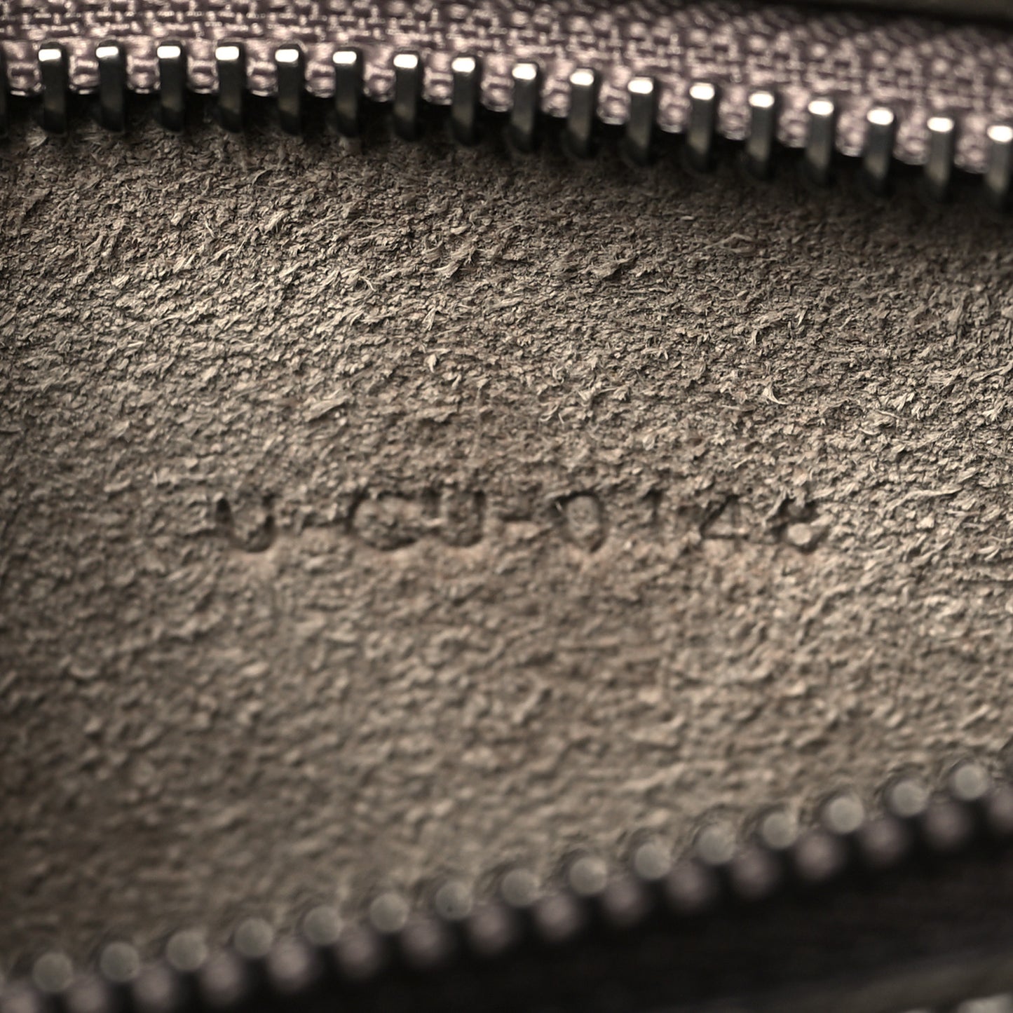 Drummed Calfskin Micro Luggage Souris