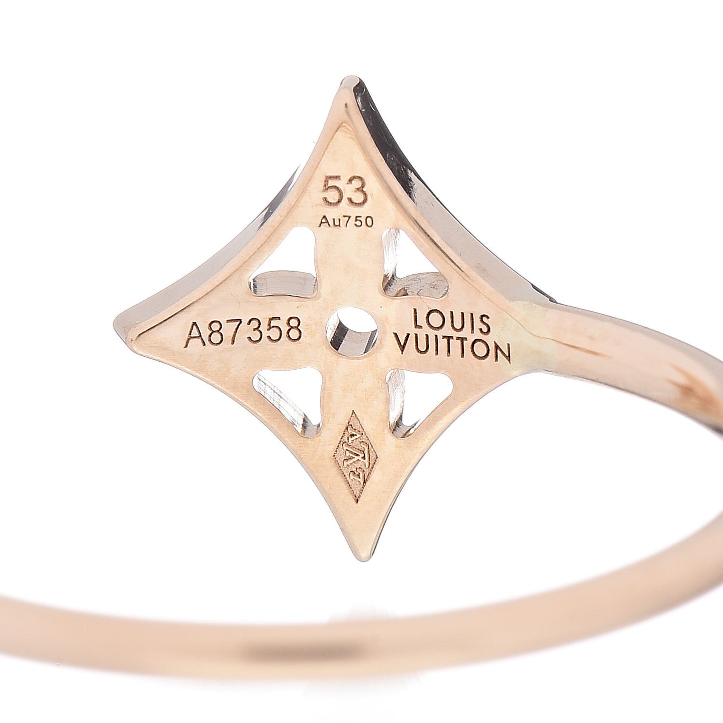 18K Yellow Pink White Gold Diamond Idylle Blossom Ring 3 Set 53 6.25