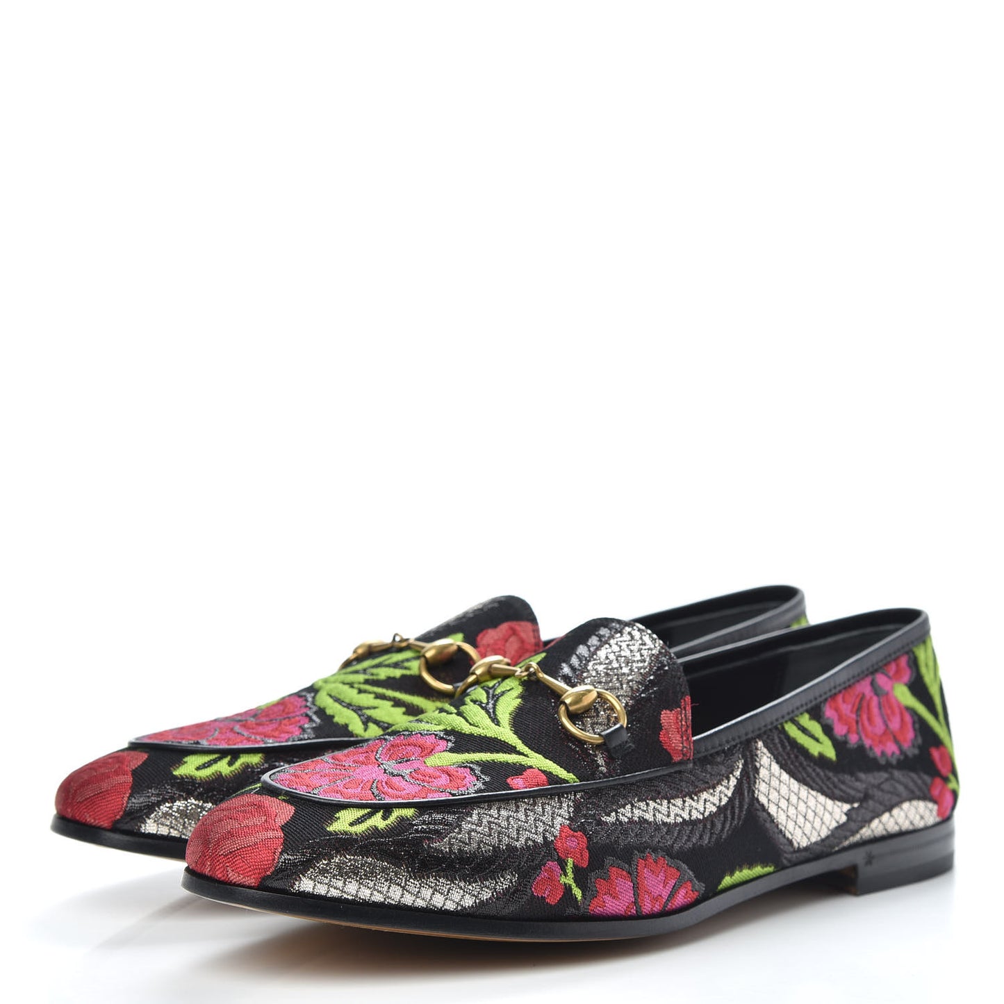 Floral Jacquard Horsebit Womens Jordaan Loafers 39.5 Multi