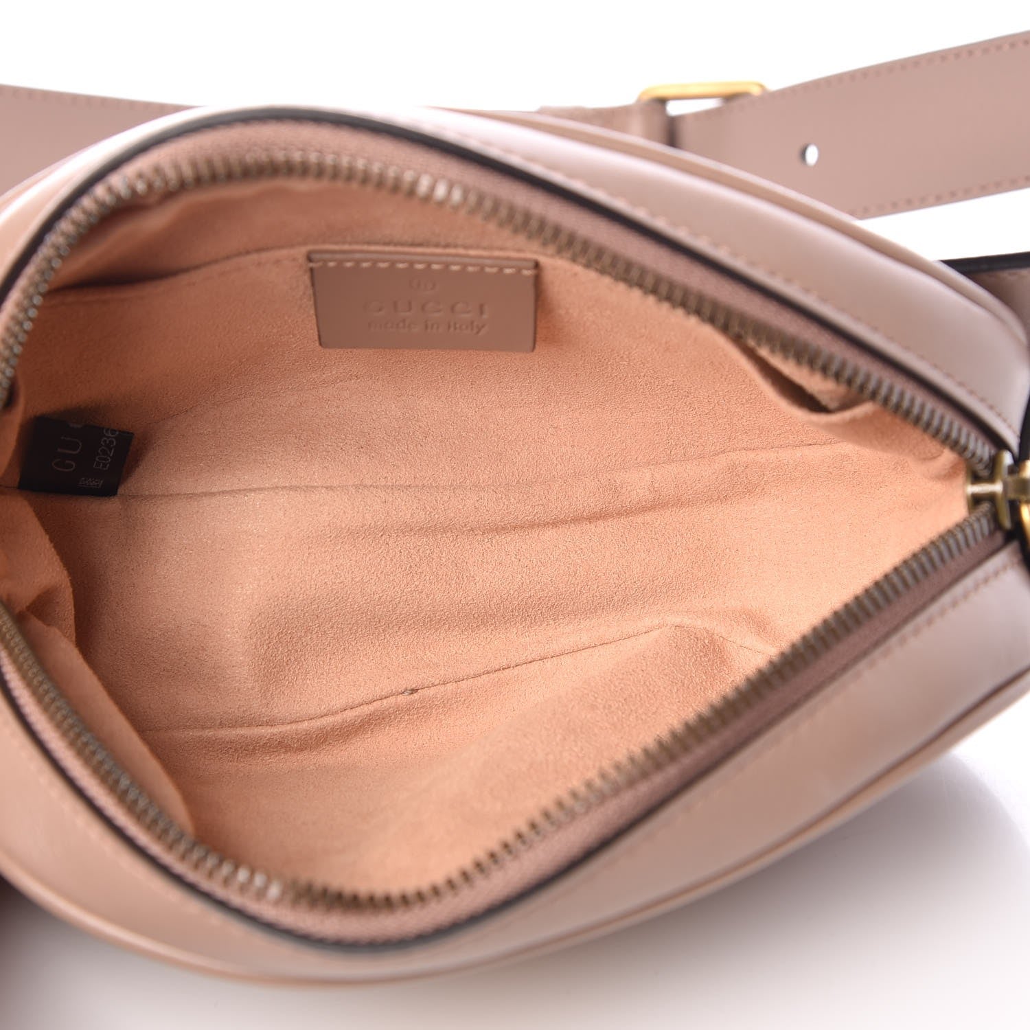 Gucci Calfskin Matelasse GG Marmont Belt Bag 95 38 Porcelain Rose 7 of 8