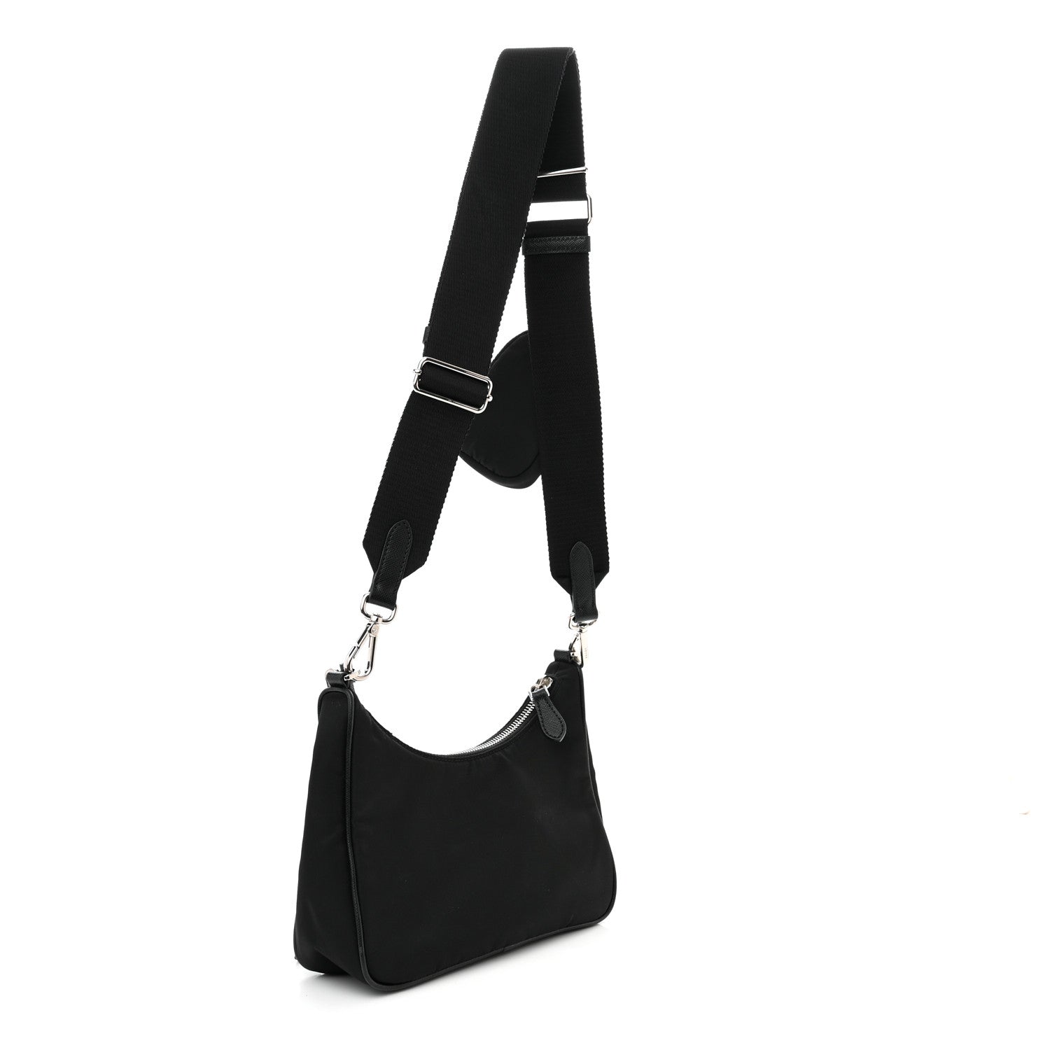 Prada Nylon Re-Edition 2005 Shoulder Bag Black 3 of 11