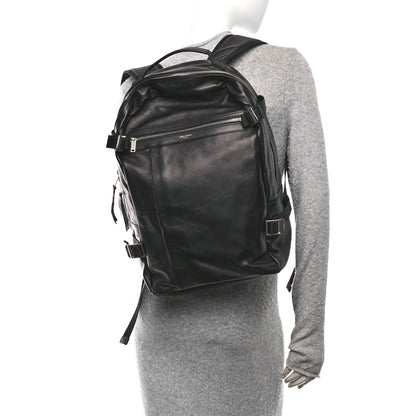 Saint Laurent Lambskin City Trekking Backpack Black 2 of 9