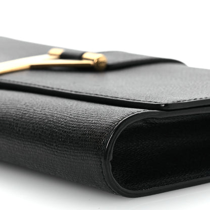 Saint Laurent Textured Calfskin Classic Y Ligne Clutch Black 9 of 10