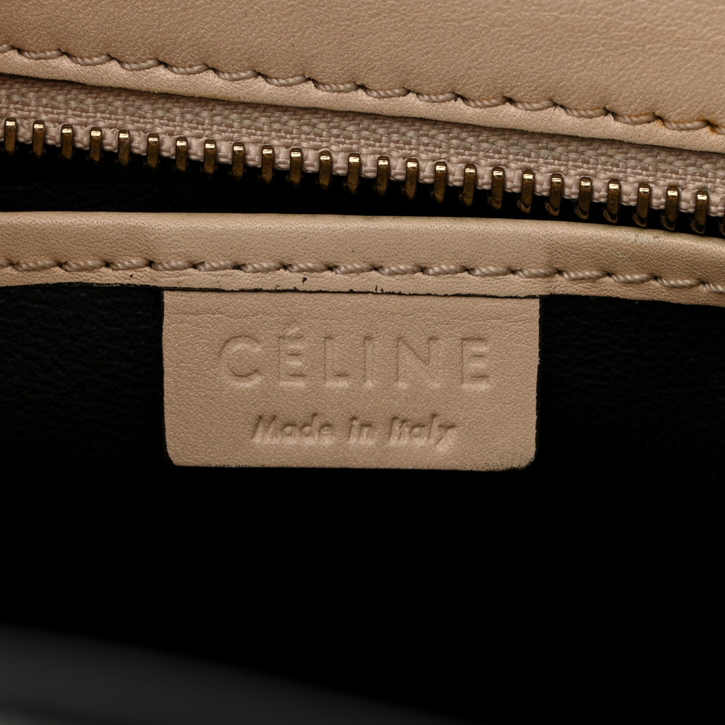 Smooth Calfskin Nano Luggage Powder Black