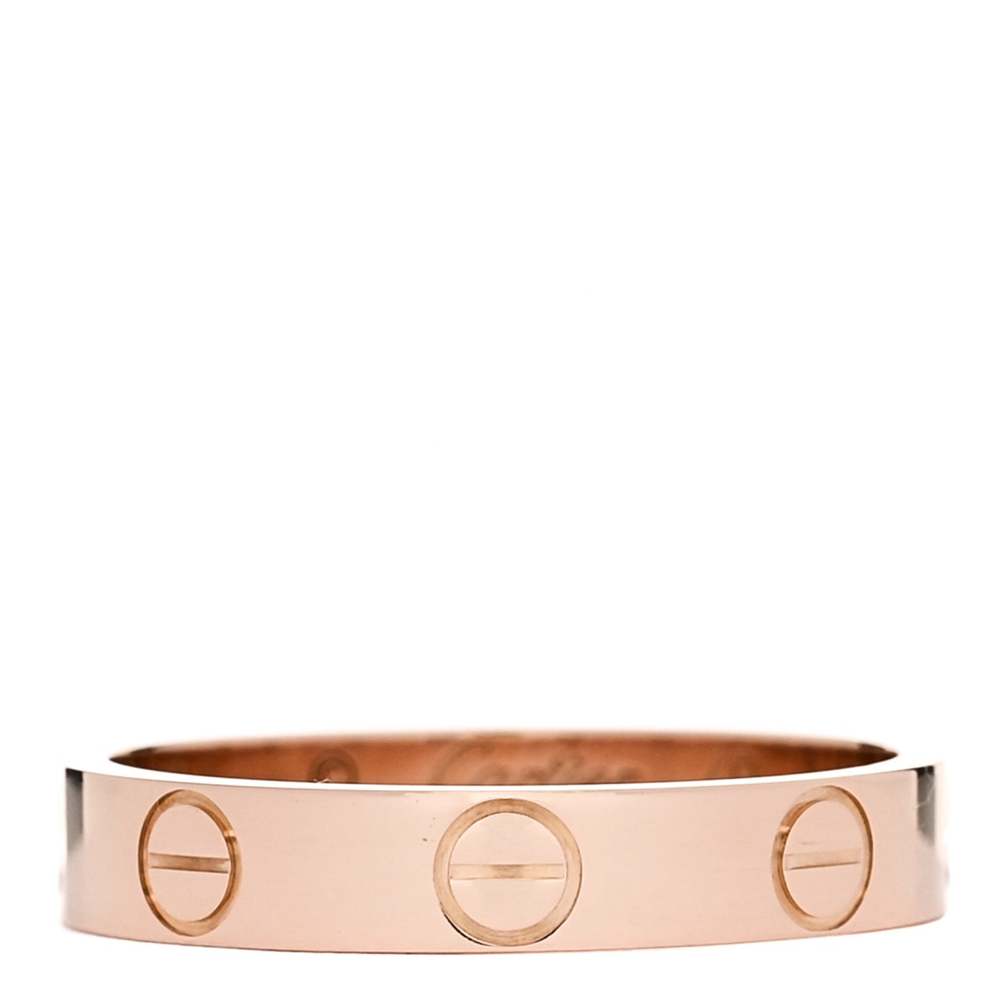 18K Pink Gold 3.5mm LOVE Wedding Band Ring 49 5