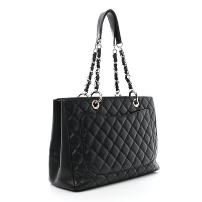Chanel Caviar Quilted Grand Shopping Tote GST Black 3 of 10