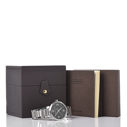 Louis Vuitton Stainless Steel 38mm Tambour Damier Quartz Watch 7 of 7