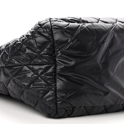 Chanel Nylon Quilted Large Coco Cocoon Tote Black 9 of 10