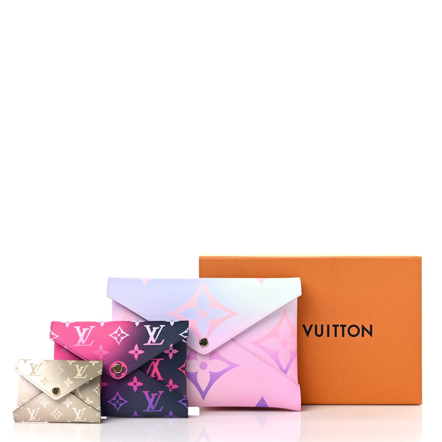 Monogram Giant Spring in the City Kirigami Pochette Set Sunrise Pastel Midnight Fuchsia Sunset Kaki