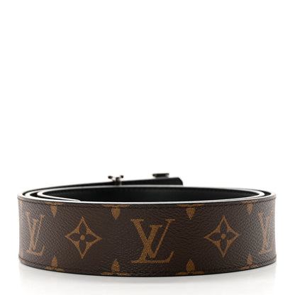 Louis Vuitton Calfskin Monogram 40mm LV Initiales Reversible Belt 95 38 Black 2 of 6