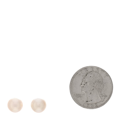 Tiffany 18K White Gold Akoya Pearl 8.5-9mm Earrings 2 of 4