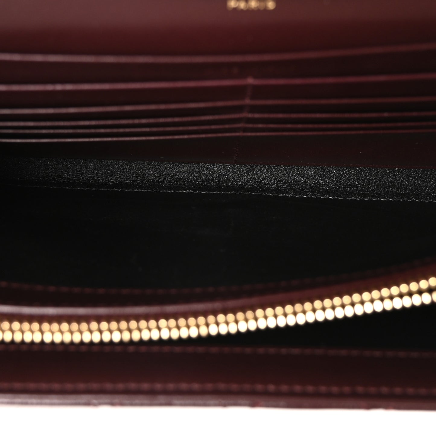 Grained Calfskin Mixed Matelasse Triquilt Monogram Chain Wallet Lava Falls