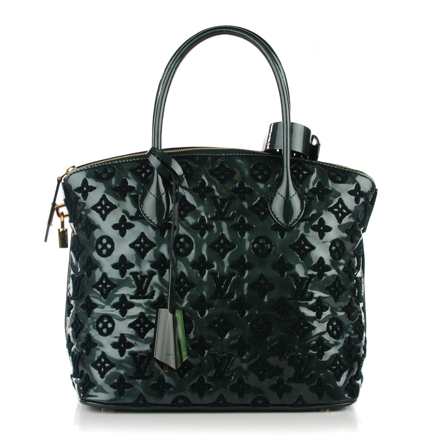 Louis Vuitton Patent Lambskin Fascination Lockit Vert Fonce 1 of 7