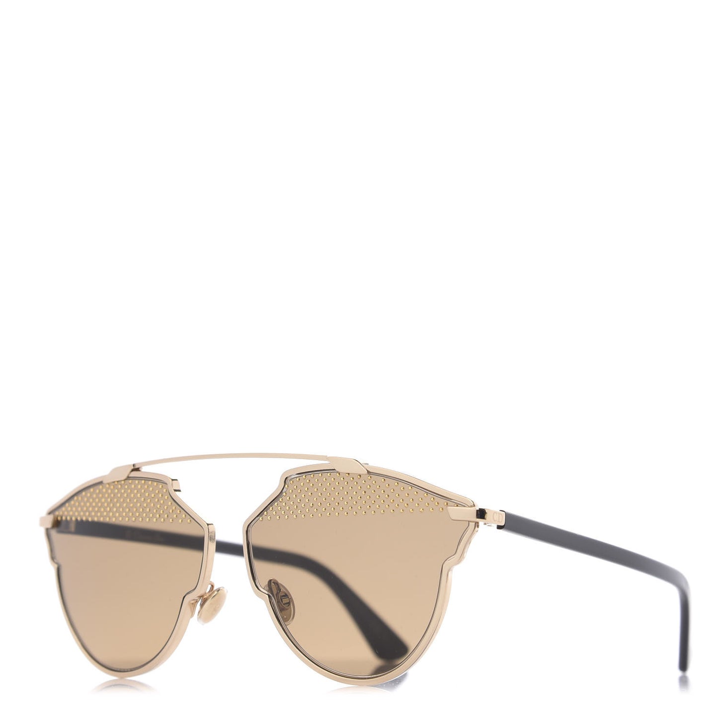 Studded So Real Sunglasses Gold
