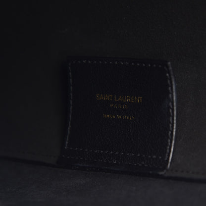 Saint Laurent Calfskin Toy Shopping Tote Black 6 of 8