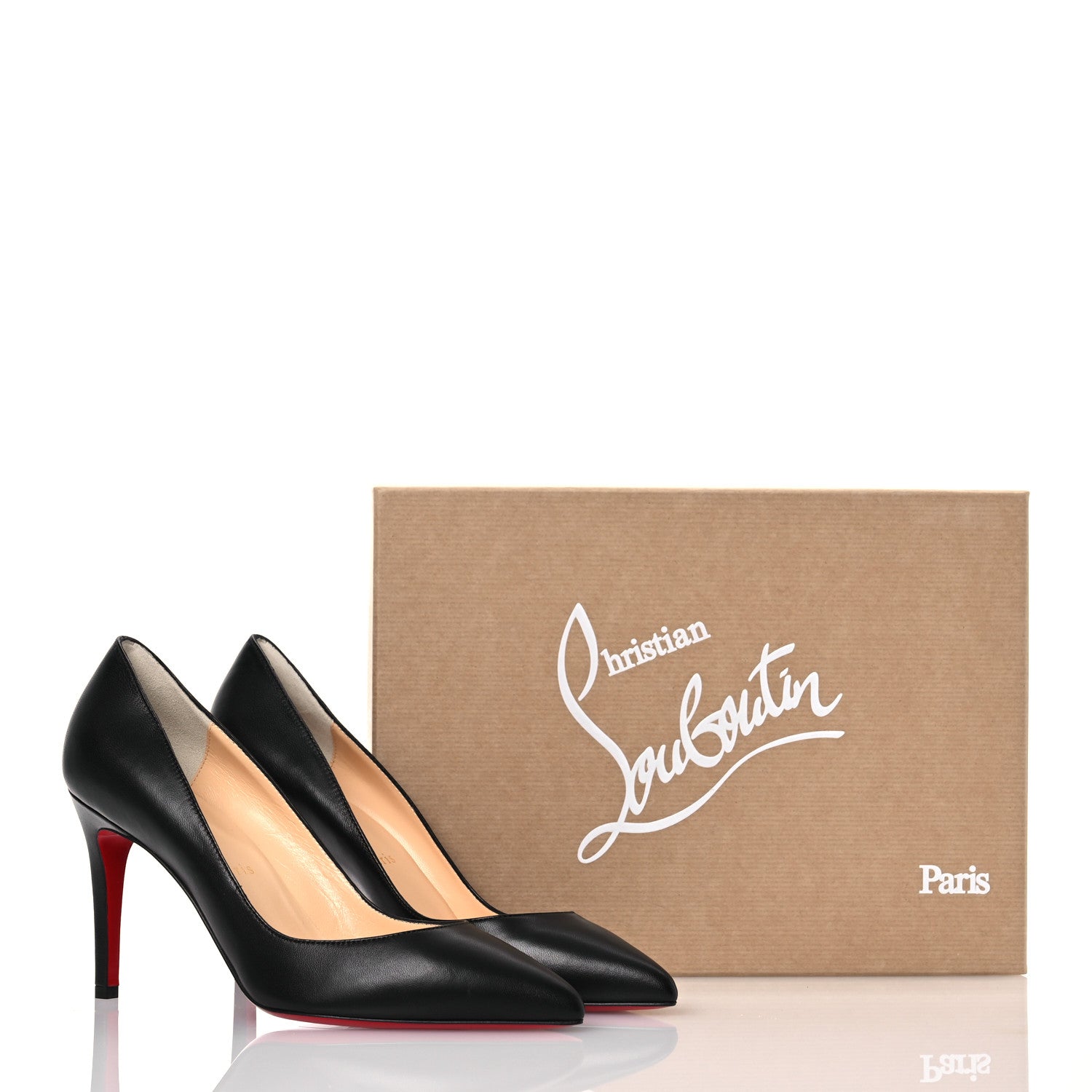 Christian Louboutin Shiny Nappa Pigalle Follies 85 Pumps 38 Black 9 of 9