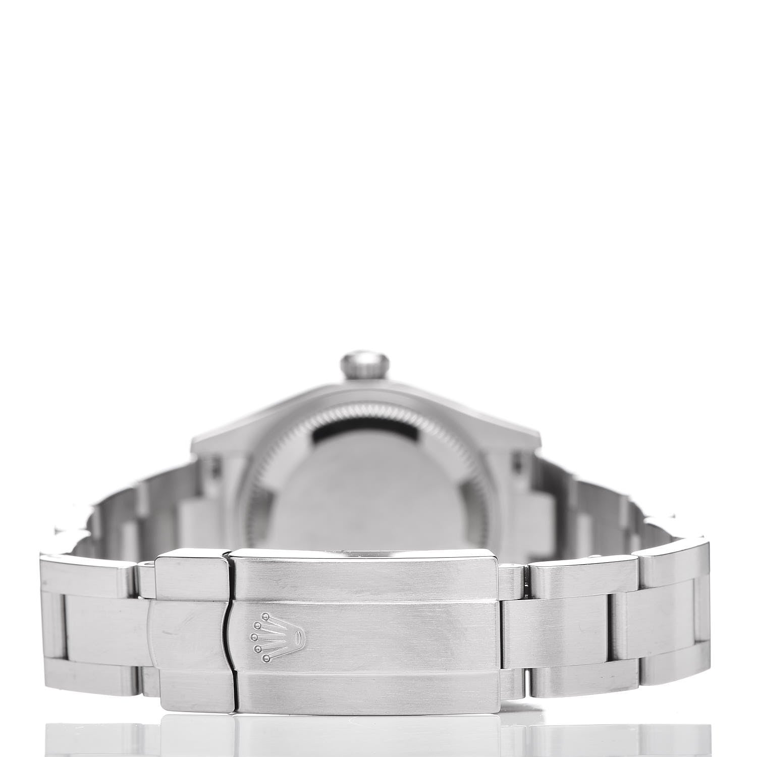 Rolex Stainless Steel 26mm Oyster Perpetual Watch Pink Index 176200 4 of 8