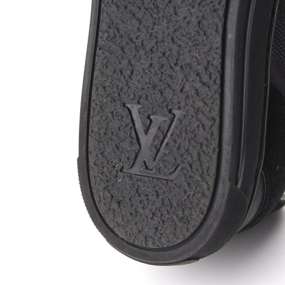 Louis Vuitton Damier Graphite Calfskin Suede Mens Aventure Sneakers 9.5 8 of 13