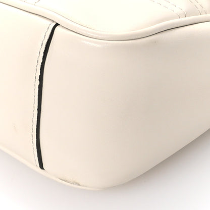 Gucci Calfskin Matelasse Small GG Marmont Shoulder Bag White 10 of 11