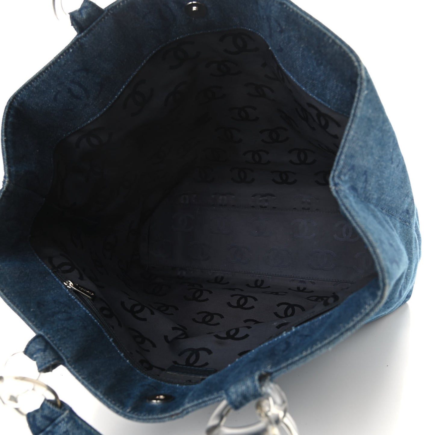 Denim Large CC Tote Dark Navy Blue