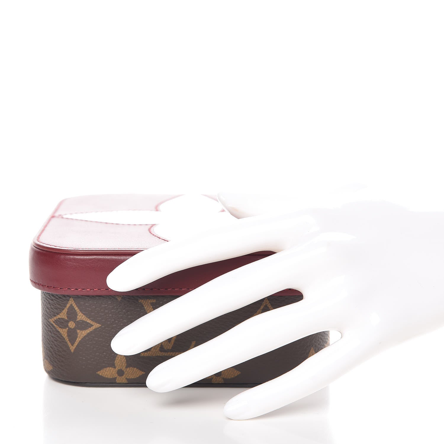 Louis Vuitton Monogram Clarence Box MM Burgundy 2 of 9