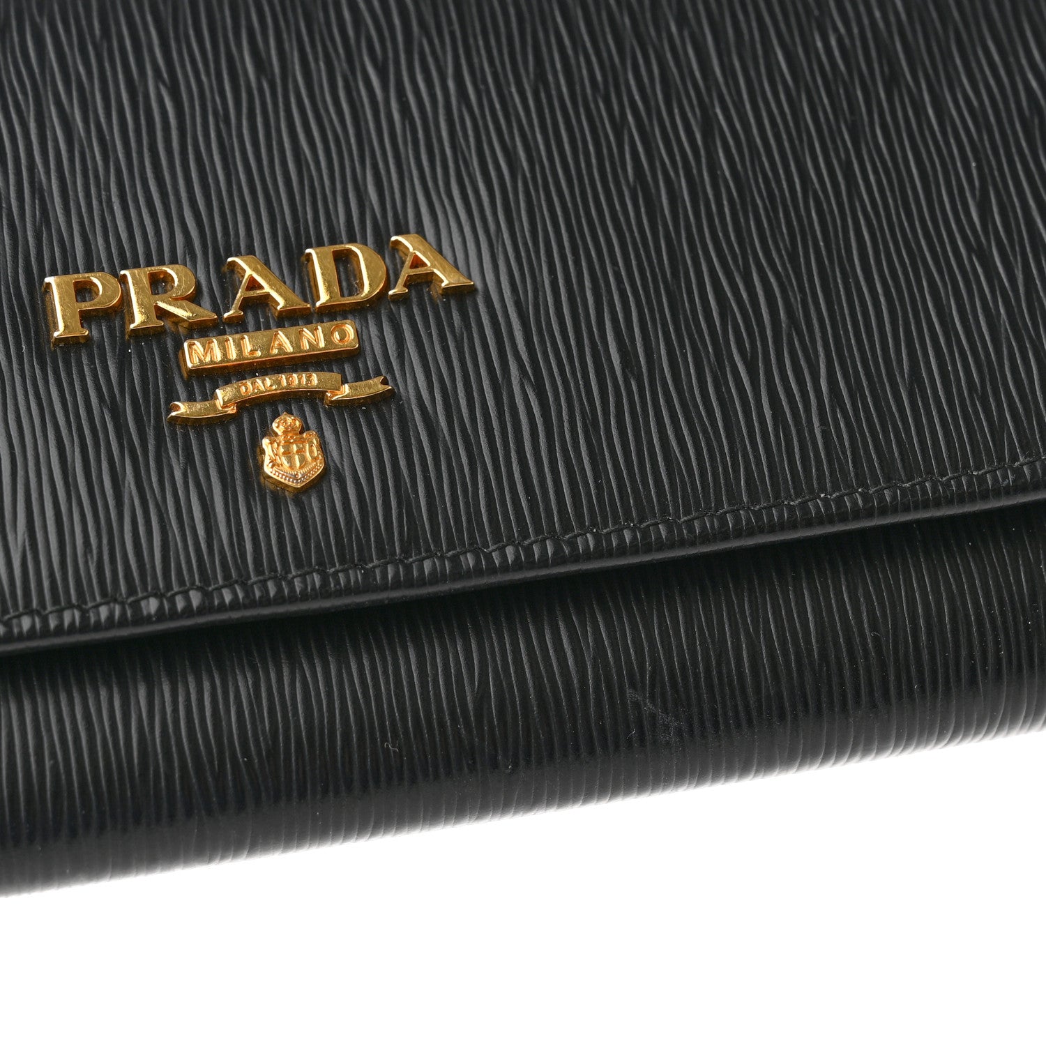 Prada Vitello Move Continental Flap Travel Wallet Black 8 of 9