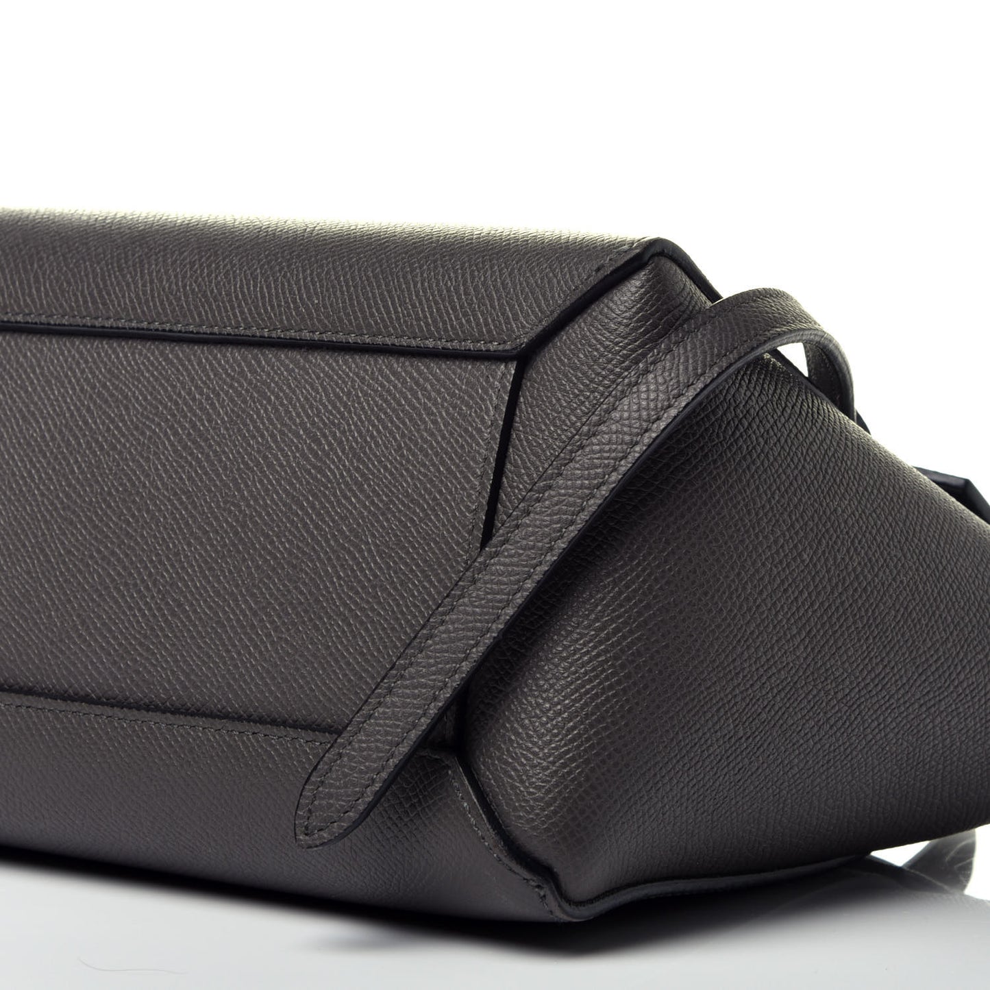 Grained Calfskin Micro Belt Bag Grey