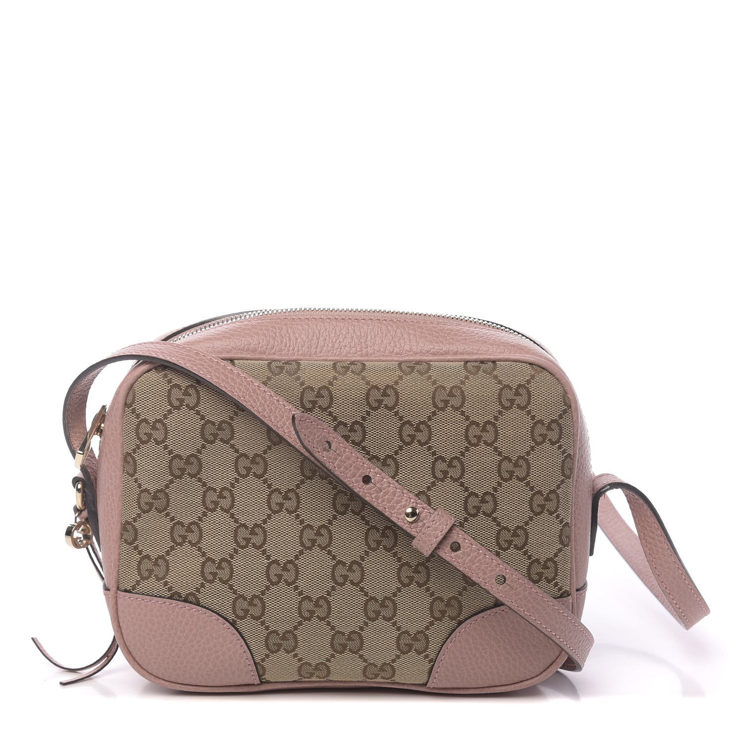 Monogram Mini Bree Messenger Bag Beige Soft Pink