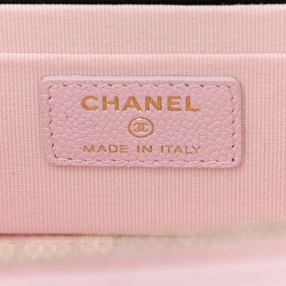 Chanel Caviar Quilted Small Tiny CC Vanity Case With Chain Light Pink 6 of 10