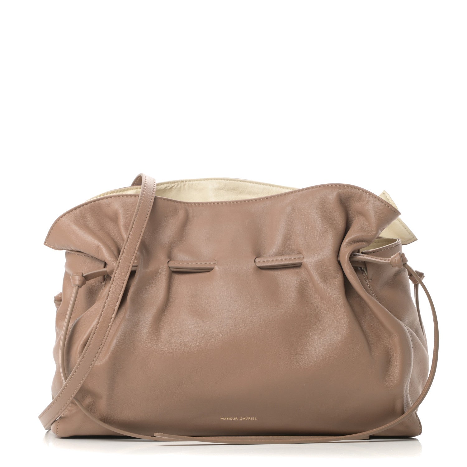 Mansur Gavriel Lambskin Mini Protea Bag Biscotto 1 of 9