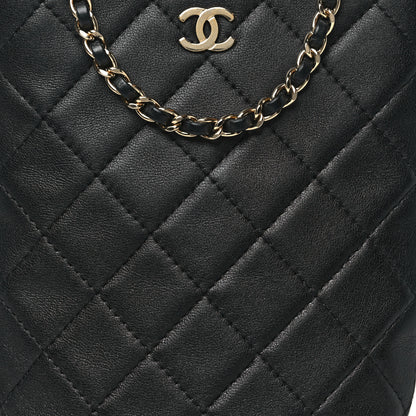 Chanel Lambskin Quilted Tech Take Away Clutch Black 8 of 10