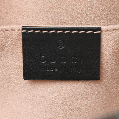 Gucci Calfskin Matelasse Small GG Marmont Chain Shoulder Bag Black 6 of 10