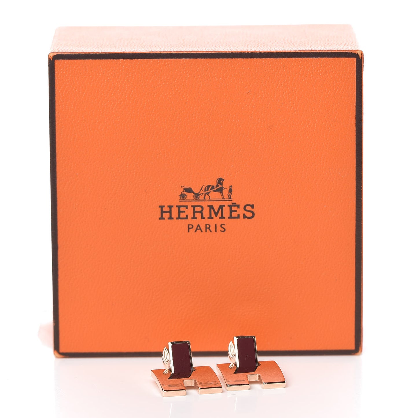 Rose Gold Lacquer Eileen Earrings Rouge H